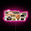 Vibrant full color park lighting display with customizable colorful patterns