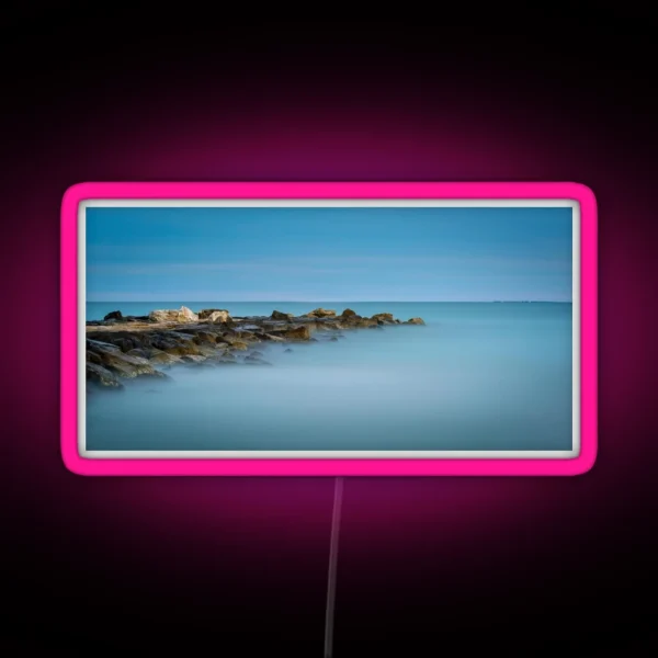 Breakwater End Long Exposure RGB Neon Sign