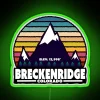 Brighten up your ski lodge with colorful Breckenridge Neon Sign