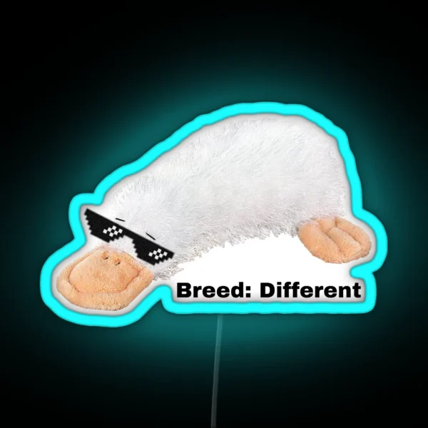Breed Different Webkinz Google RGB Neon Sign