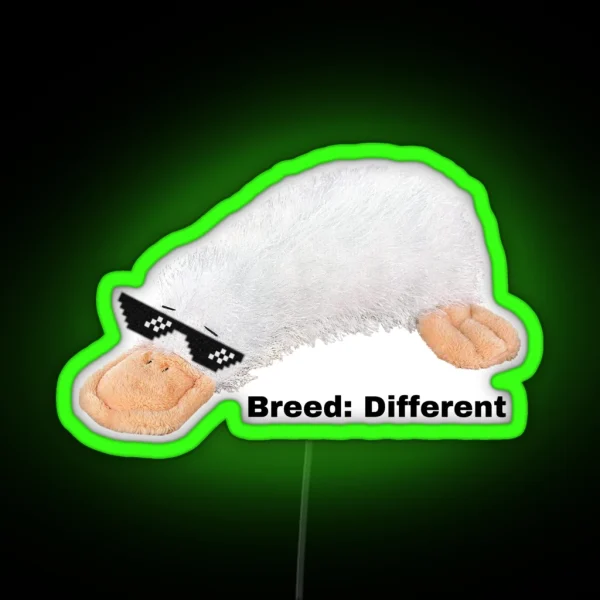 Breed Different Webkinz Google RGB Neon Sign