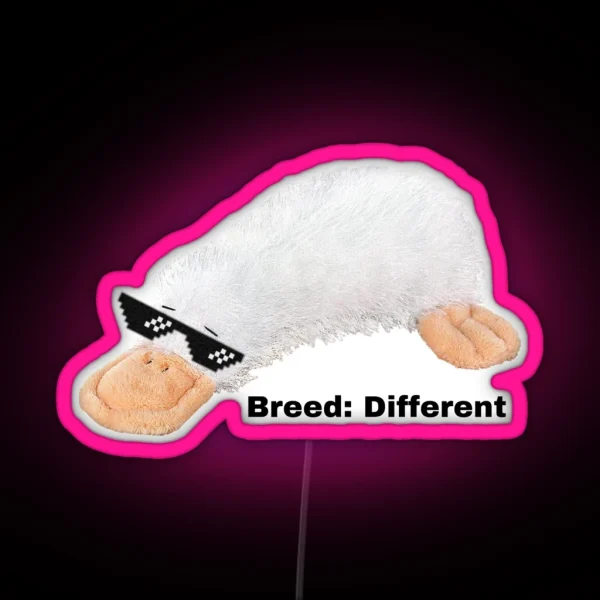 Breed Different Webkinz Google RGB Neon Sign