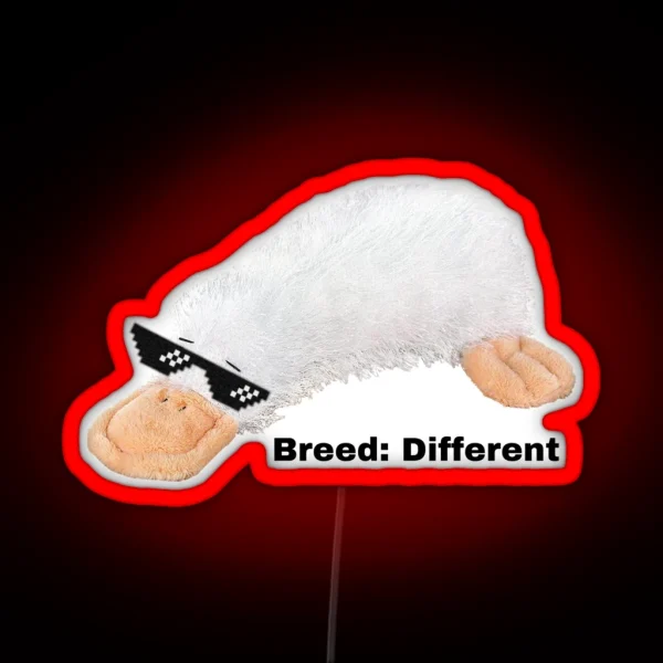 Breed Different Webkinz Google RGB Neon Sign