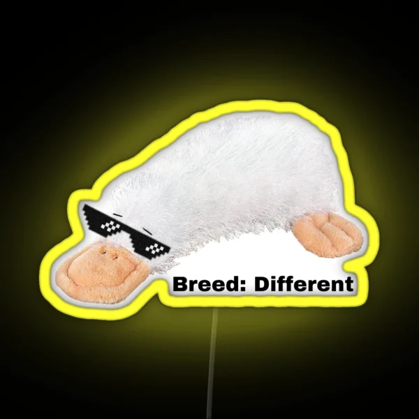 Breed Different Webkinz Google RGB Neon Sign