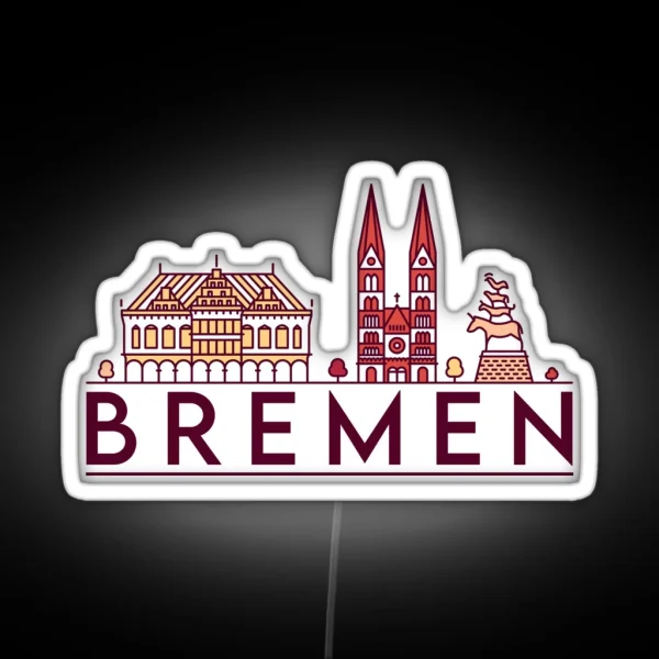 Bremen Cityscape RGB Neon Sign