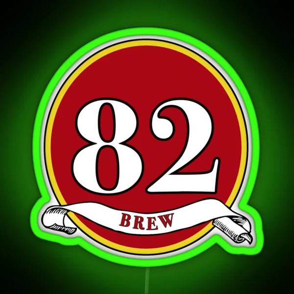 Brew82 Logo RGB Neon Sign