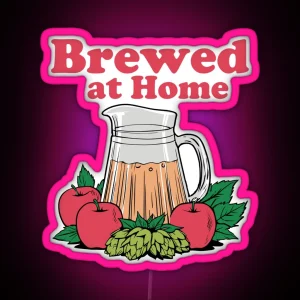 Brewed At Home RGB Neon Sign