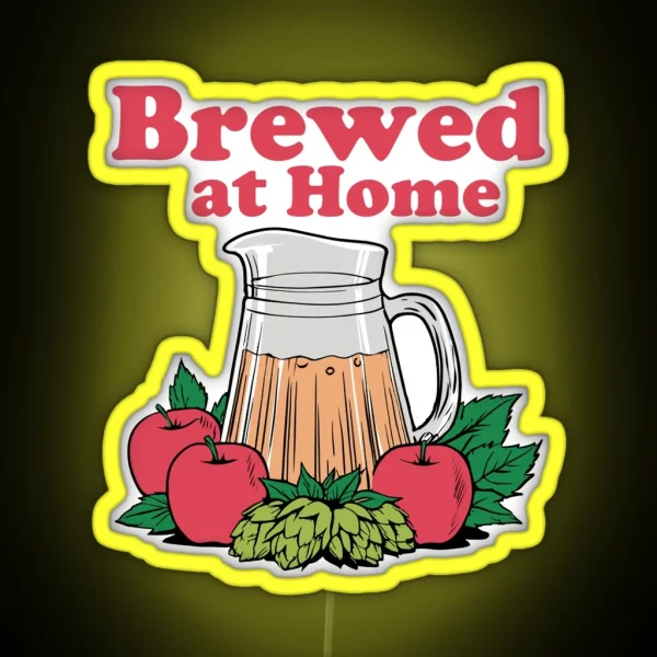 Brewed At Home RGB Neon Sign