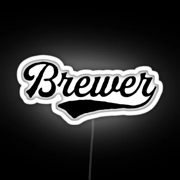 Brewer Drinks Cocktail Beer RGB Neon Sign