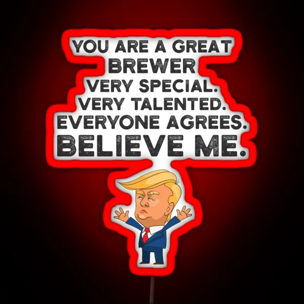 Brewer Funny Trump RGB Neon Sign