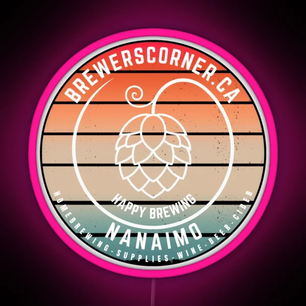 Brewers Corner Hops RGB Neon Sign