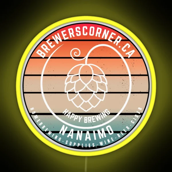 Brewers Corner Hops RGB Neon Sign