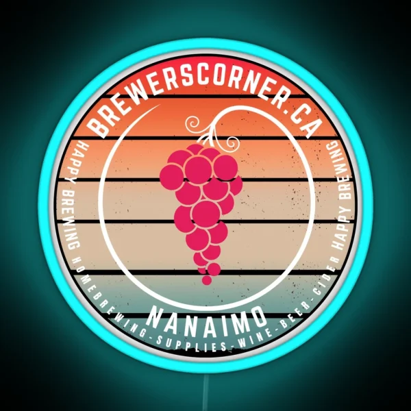 Brewers Corner Wine RGB Neon Sign