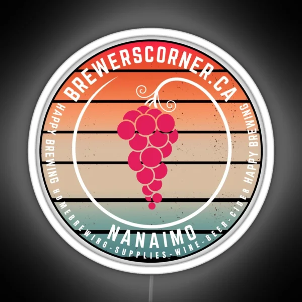 Brewers Corner Wine RGB Neon Sign