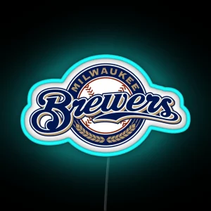 Brewers Milwaukee Merch Logo RGB Neon Sign