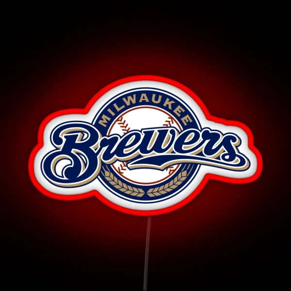 Brewers Milwaukee Merch Logo RGB Neon Sign