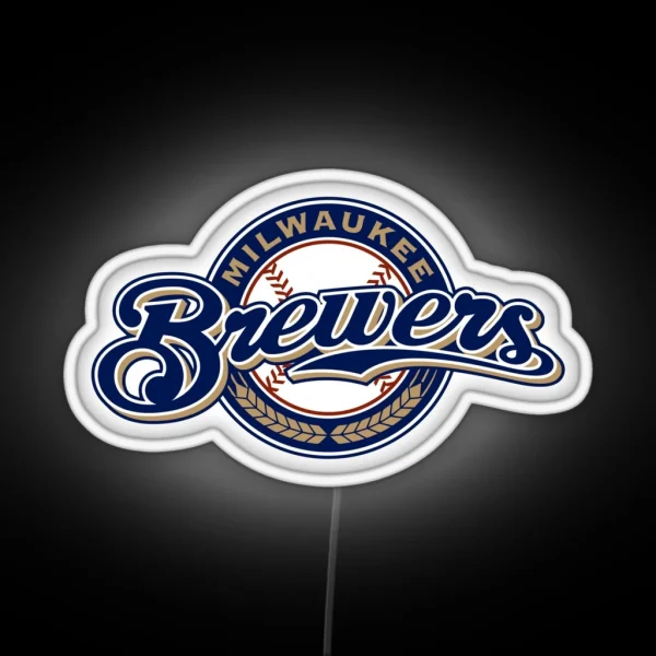 Brewers Milwaukee Merch Logo RGB Neon Sign
