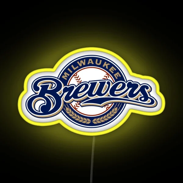 Brewers Milwaukee Merch Logo RGB Neon Sign