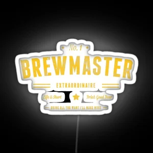 Brewmaster Beer Brewer Homebrew RGB Neon Sign