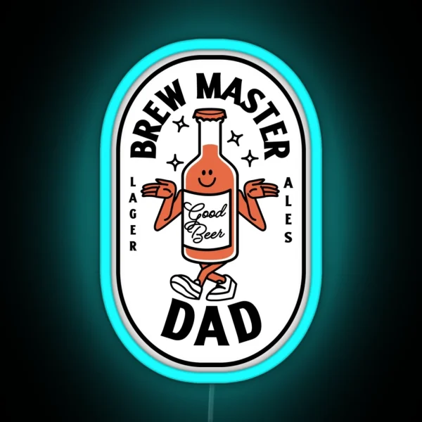 Brewmaster Dad RGB Neon Sign