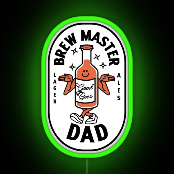 Brewmaster Dad RGB Neon Sign