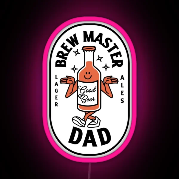 Brewmaster Dad RGB Neon Sign