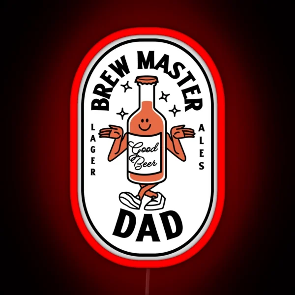 Brewmaster Dad RGB Neon Sign