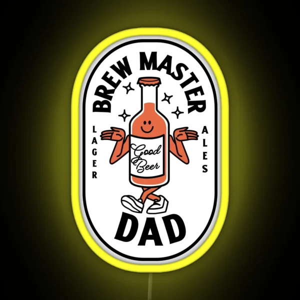 Brewmaster Dad RGB Neon Sign