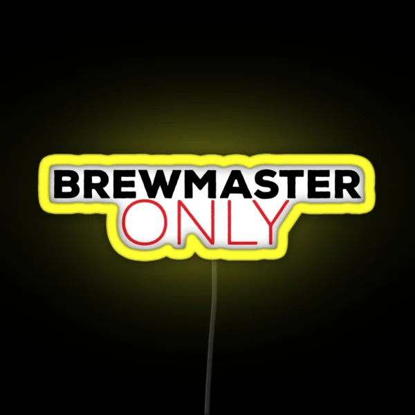 Brewmaster Only RGB Neon Sign