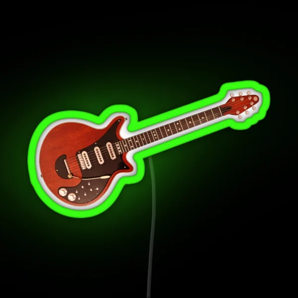 Brian May S Guitar Red Special Queen RGB Neon Sign