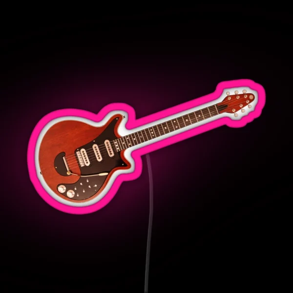 Brian May S Guitar Red Special Queen RGB Neon Sign