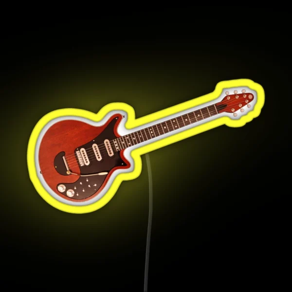 Brian May S Guitar Red Special Queen RGB Neon Sign