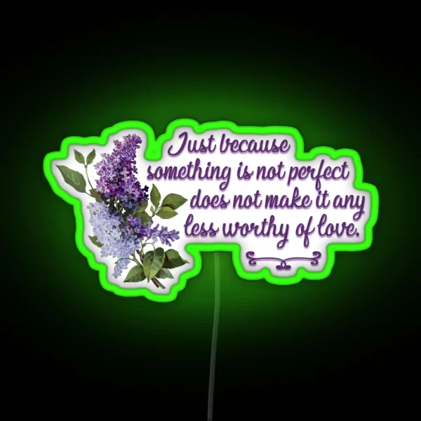 Bridgerton Quote Worthy Of Love RGB Neon Sign