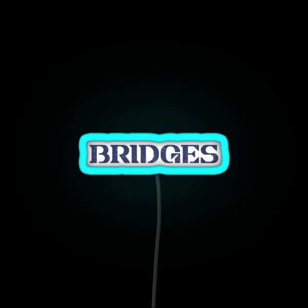 Bridges Death Stranding Logo Texturized RGB Neon Sign