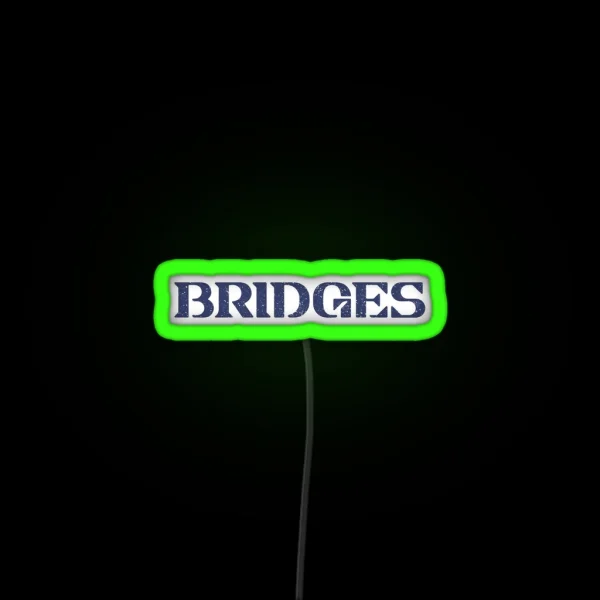 Bridges Death Stranding Logo Texturized RGB Neon Sign