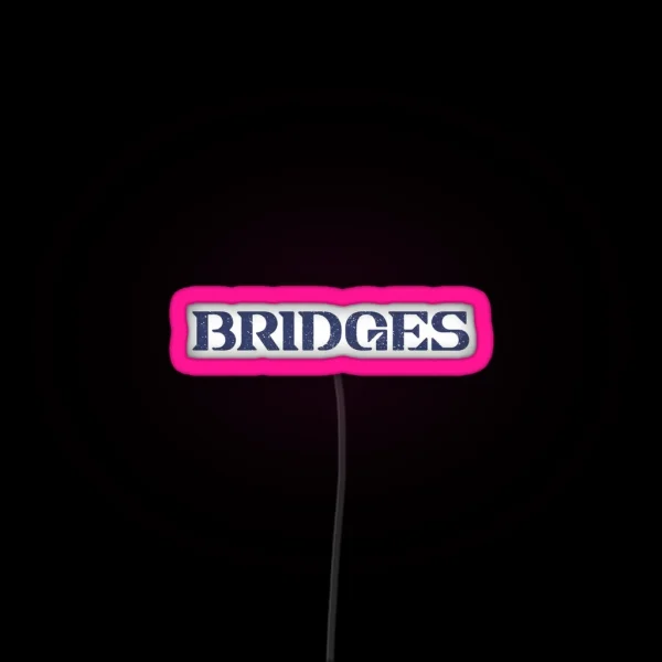 Bridges Death Stranding Logo Texturized RGB Neon Sign