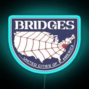 Bridges Logo RGB Neon Sign