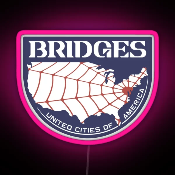 Bridges Logo V2 RGB Neon Sign