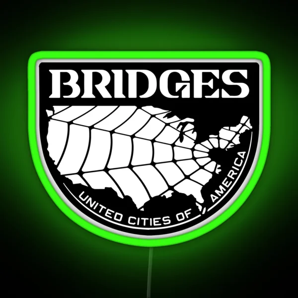 Bridges Logo V3 RGB Neon Sign