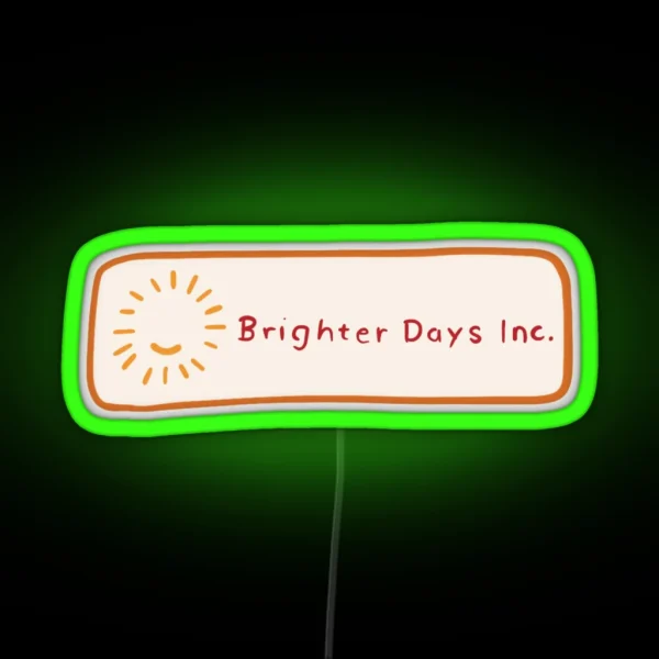 Brighter Days Logo RGB Neon Sign