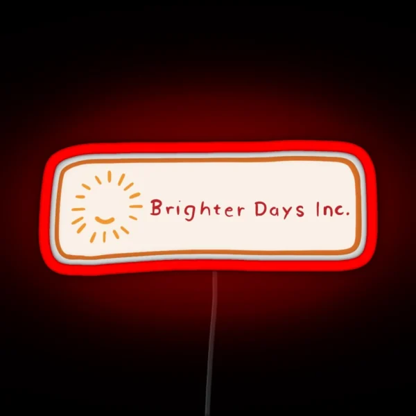 Brighter Days Logo RGB Neon Sign