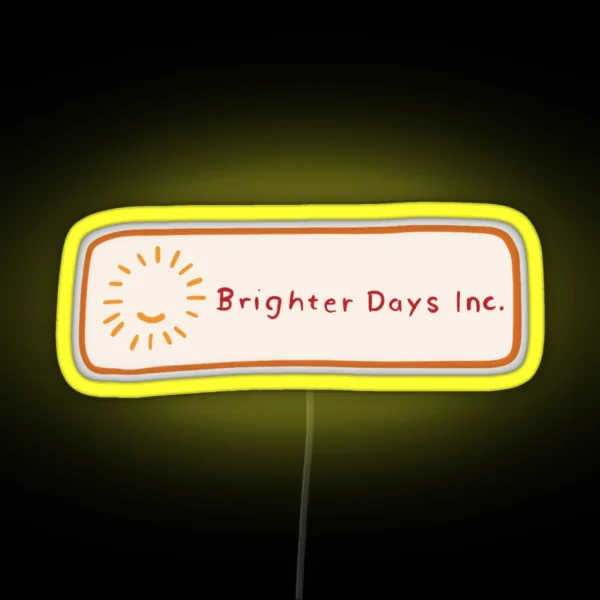 Brighter Days Logo RGB Neon Sign