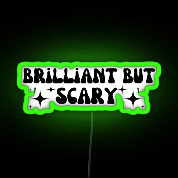 Brilliant But Scary Harry P Hp Quote RGB Neon Sign