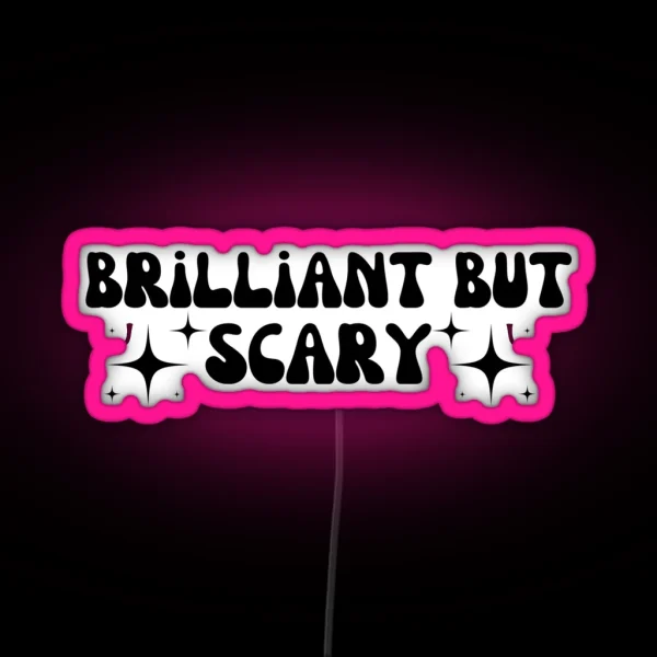 Brilliant But Scary Harry P Hp Quote RGB Neon Sign