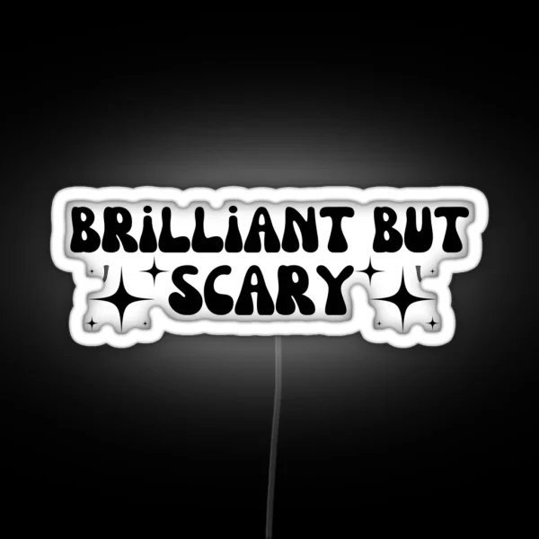 Brilliant But Scary Harry P Hp Quote RGB Neon Sign