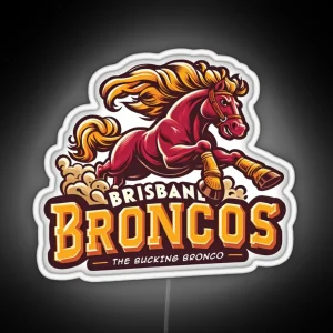 Brisbane Broncos RGB Neon Sign