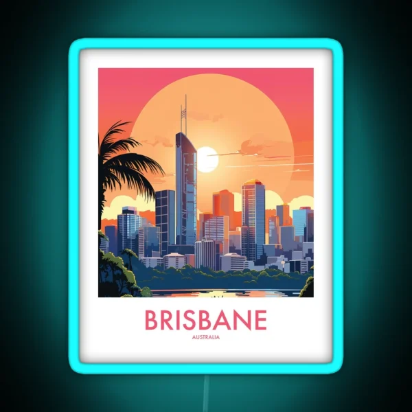BRISBANE RGB Neon Sign
