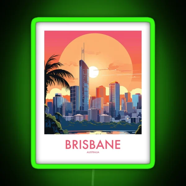 BRISBANE RGB Neon Sign