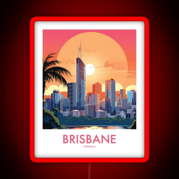BRISBANE RGB Neon Sign