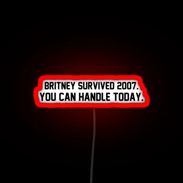 Britney Survived 2007 RGB Neon Sign